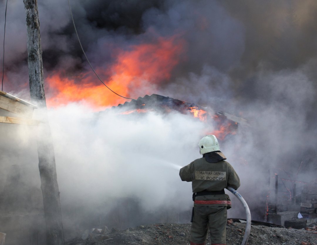 Пожар в частном домовладении в Обливском районе